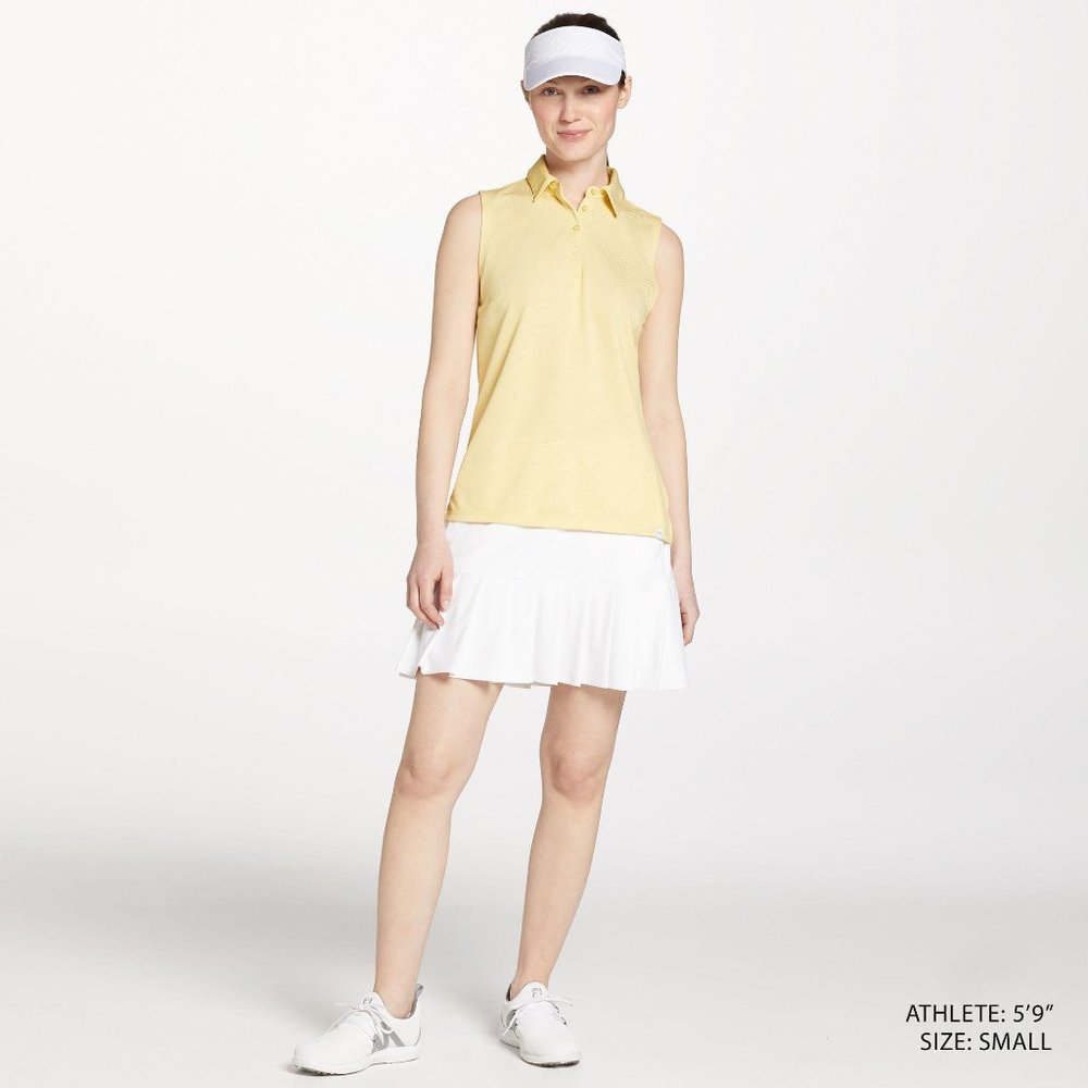 NWT Walter Hagen Women's Jacquard Sleeveless Golf Polo - Picture 2 of 5